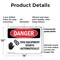 Signmission This Equipment Starts Automatically Danger Sign, Plastic, 14in W x 10in L, 2PK OS-2PACK-DS-P-1014-L-2325 - alternate 6